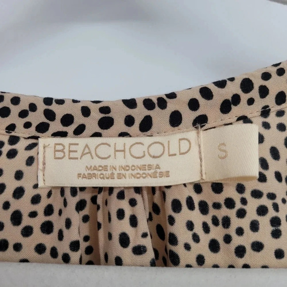 Anthropologie Beachgold animal print Romper Chelsea covet up size small - Picture 5 of 10